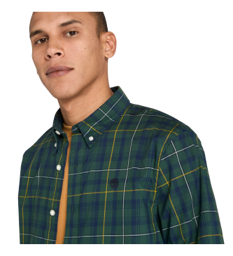 Timberland Chemise  carreaux en popeline stretch verte
