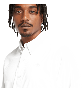 Timberland Camicia bianca a maniche lunghe in popeline