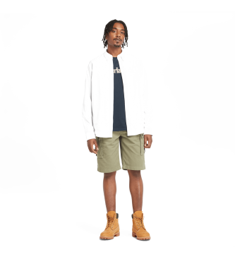 Timberland Camicia bianca a maniche lunghe in popeline