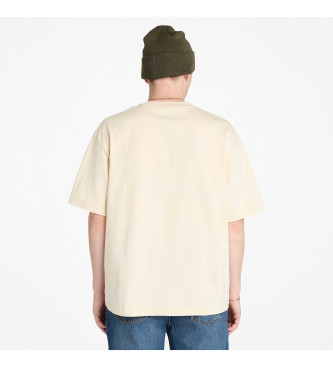 Timberland T-shirt  logo Hampton beige