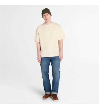 Timberland T-shirt  logo Hampton beige