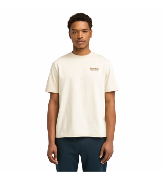 Timberland Rugged Active Gear beige T-shirt med grafisk ryg