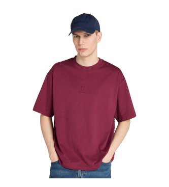 Timberland T-shirt  logo Hampton bordeaux