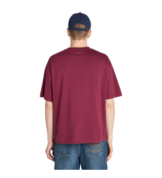 Timberland T-shirt  logo Hampton bordeaux