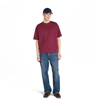 Timberland T-shirt  logo Hampton bordeaux