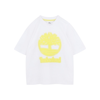 Timberland T-shirt com logtipo branco