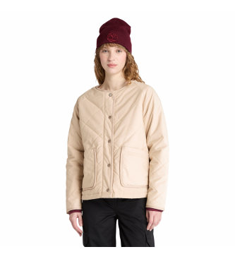 Timberland Gewatteerd, waterdicht en bestendig beige gewatteerd jack