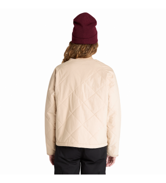 Timberland Gewatteerd, waterdicht en bestendig beige gewatteerd jack