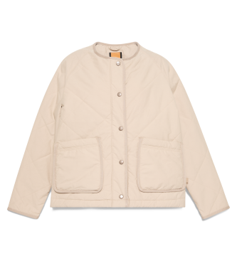 Timberland Gewatteerd, waterdicht en bestendig beige gewatteerd jack