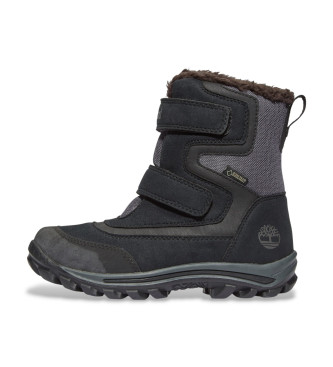 Timberland Stivali da neve Chillberg neri a met polpaccio con velcro e Gore-Tex