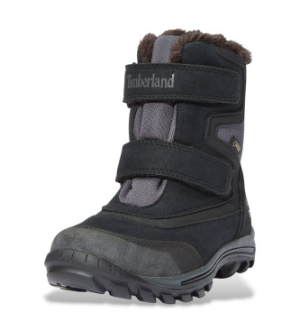 Timberland Stivali da neve Chillberg neri a met polpaccio con velcro e Gore-Tex
