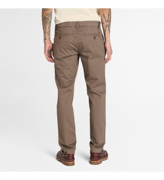 Timberland Pantaloni chino slim fit in twill marrone Claremont