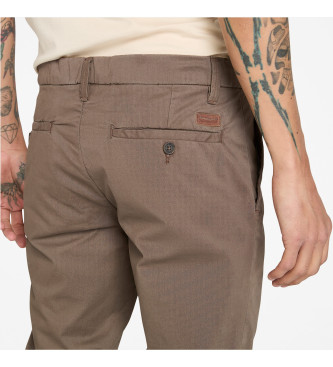 Timberland Pantaloni chino slim fit in twill marrone Claremont
