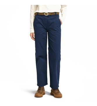 Timberland Claremont chino straight leg trousers blue