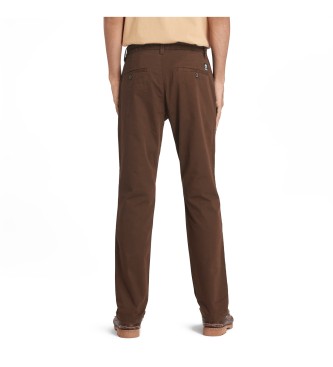 Timberland Chino-bukser i brun twill med stretch