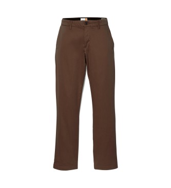 Timberland Chino-bukser i brun twill med stretch