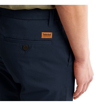 Timberland Marineblaue Chino-Hose aus Stretch-Twill