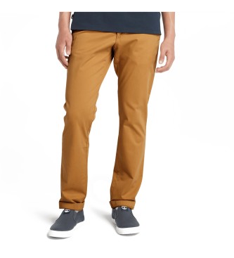 Timberland Braune Chino-Hose aus Stretch-Twill