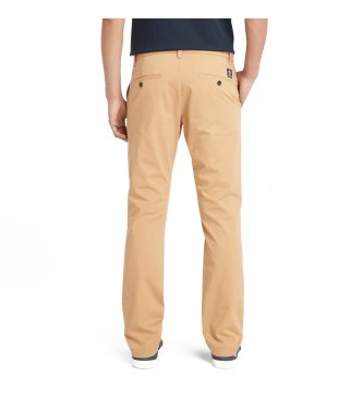 Timberland Pantaloni chino in twill elasticizzato giallo