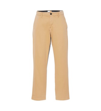 Timberland Pantaloni chino in twill elasticizzato giallo