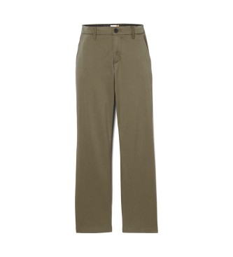 Timberland Proste spodnie chino Claremont w kolorze zielonym