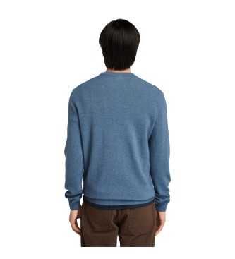 Timberland Cohas Brook merino wool crew neck jumper blue