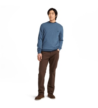 Timberland Cohas Brook merino wool crew neck jumper blue