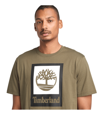 Timberland T-shirt  logo Square Stack vert