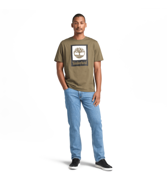 Timberland T-shirt  logo Square Stack vert