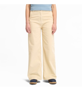 Timberland Pantaln de pana de pernera ancha beige