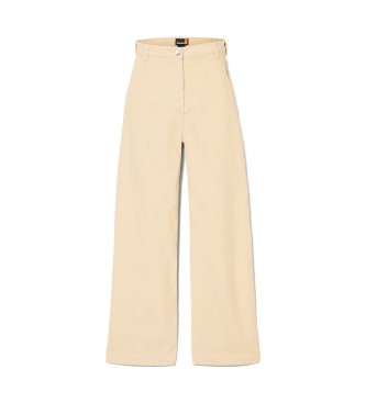 Timberland Pantaln de pana de pernera ancha beige