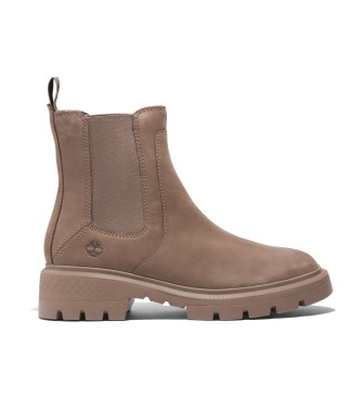 Timberland Botines  de piel de media caa Chelsea Cortina Valley Taupe 