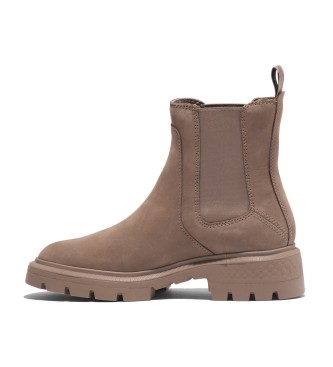 Timberland Botines  de piel de media caa Chelsea Cortina Valley Taupe 