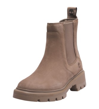 Timberland Botines  de piel de media caa Chelsea Cortina Valley Taupe 