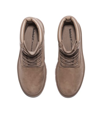 Timberland Botas de piel de media caa impermeables con cordones Cortina Valley taupe
