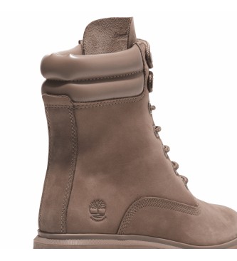 Timberland Botas de piel de media caa impermeables con cordones Cortina Valley taupe
