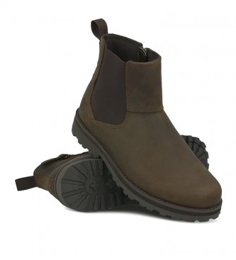 Timberland Courma Kid Chelsea botas de couro castanho / Ortholite / Rebotl /
