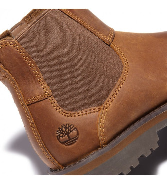 Timberland Usnjeni čevlji Chelsea Courma Kid Brown