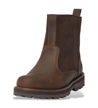 Timberland Brązowe skórzane buty Courma