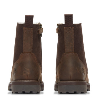 Timberland Brązowe skórzane buty Courma