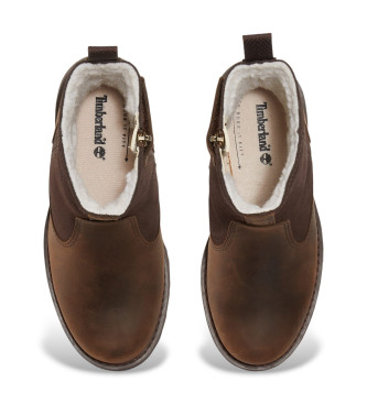 Timberland Brązowe skórzane buty Courma