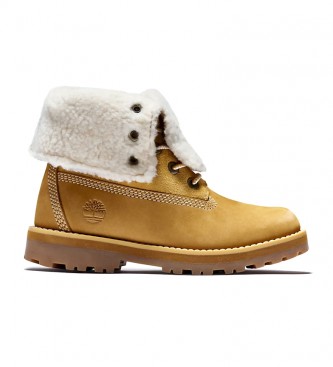 Timberland Bottes Courma Kid Shearling Roll Top jaune / OrthoLite
