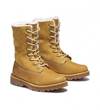 Timberland Boots Courma Kid Shearling Roll Top amarelo / OrthoLite