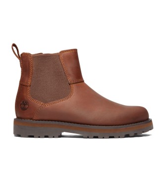 Timberland Stivaletti Chelsea in pelle marrone Courma Kid