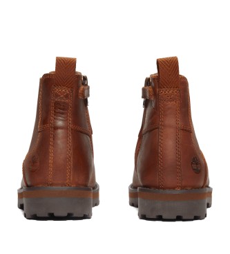 Timberland Stivaletti Chelsea in pelle marrone Courma Kid