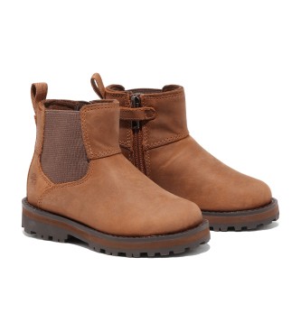 Timberland Botas de couro Courma Chelsea castanhas