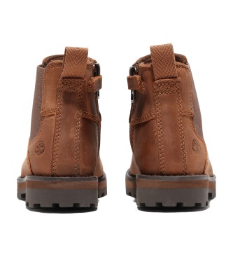 Timberland Botas de couro Courma Chelsea castanhas