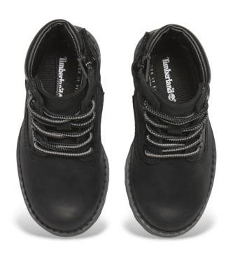 Timberland Botas de piel con cordones Courma Kid negro