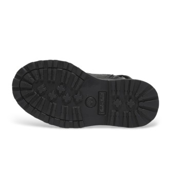 Timberland Botas de piel con cordones Courma Kid negro