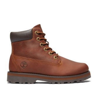 Timberland Leren veterlaarzen Courma Kid bruin